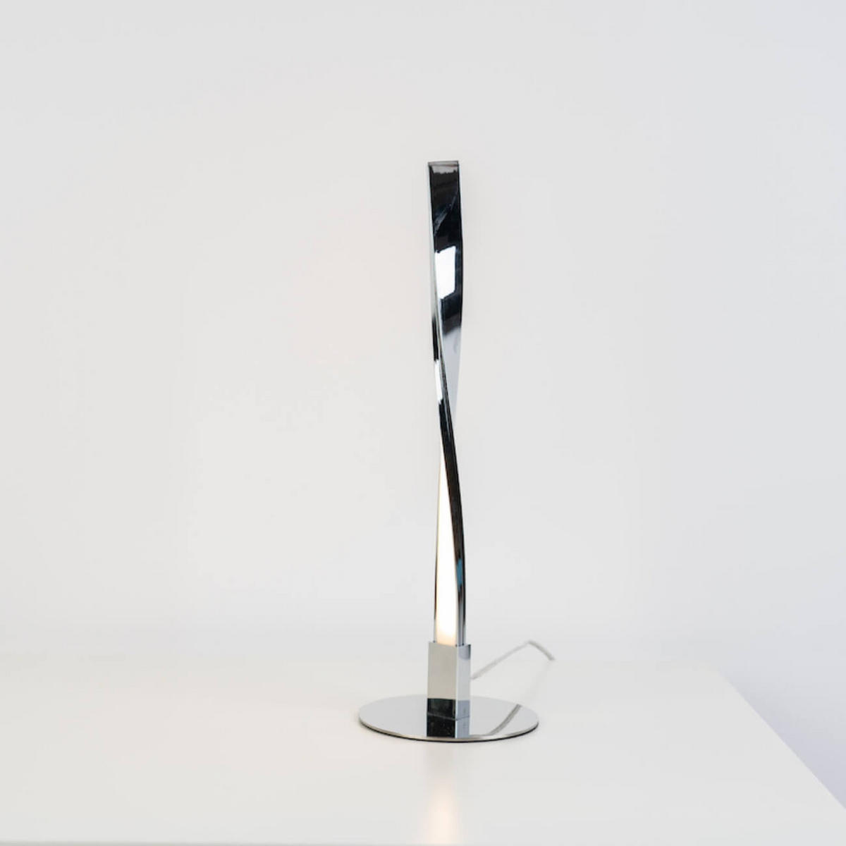 TISCHLEUCHTE Pepa, Silber/Chrom, 32.5cm - Chromfarben, Metall (32/10/32.5cm) - KOSILUM