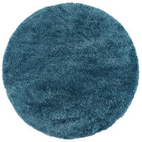 HOCHFLOR LANGFLOR SHAGGY TEPPICH LUXURY RUND - Blau, Textil (120/120cm) - Pergamon