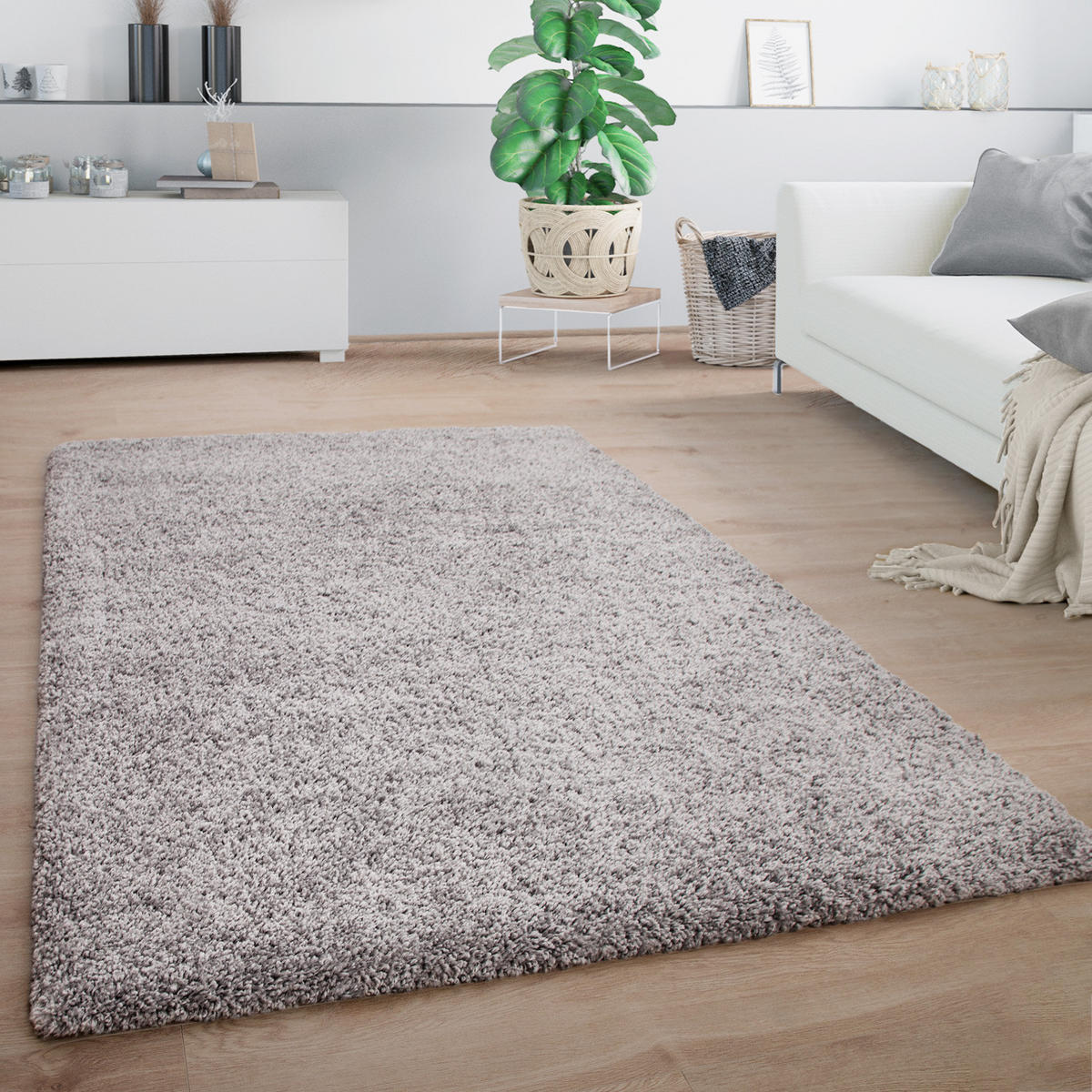 HOCHFLORTEPPICH 140/200 cm Arezzo 680 - Grau, Textil (140/200cm) - Paco Home