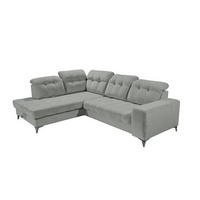 ECKSOFA mit elektronischem Sitzvorschub, Bettkasten und USB-Anschluss - Anthrazit/Schwarz, Textil/Metall (289/220cm) - ed exciting design