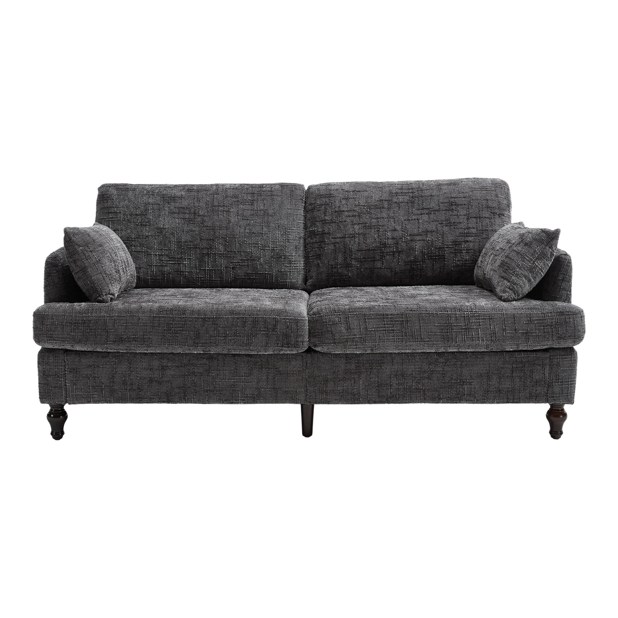 SOFA 2-Sitzer 175/83/78 cm Grau - Grau, Textil (83/78/175cm)