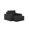 XXL-SESSEL Denver - Schwarz - Schwarz, Holzwerkstoff (100/85/162cm) - Möblo