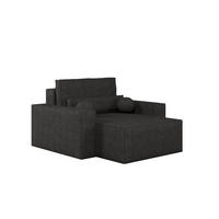 XXL-SESSEL Denver - Schwarz - Schwarz, Holzwerkstoff (100/85/162cm) - Möblo