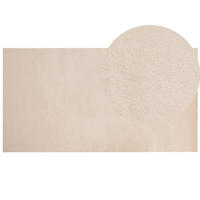 SHAGGY-KUNSTFELLTEPPICH Mirpur 150/80 cm - Beige, Kunststoff (80/150cm) - Beliani