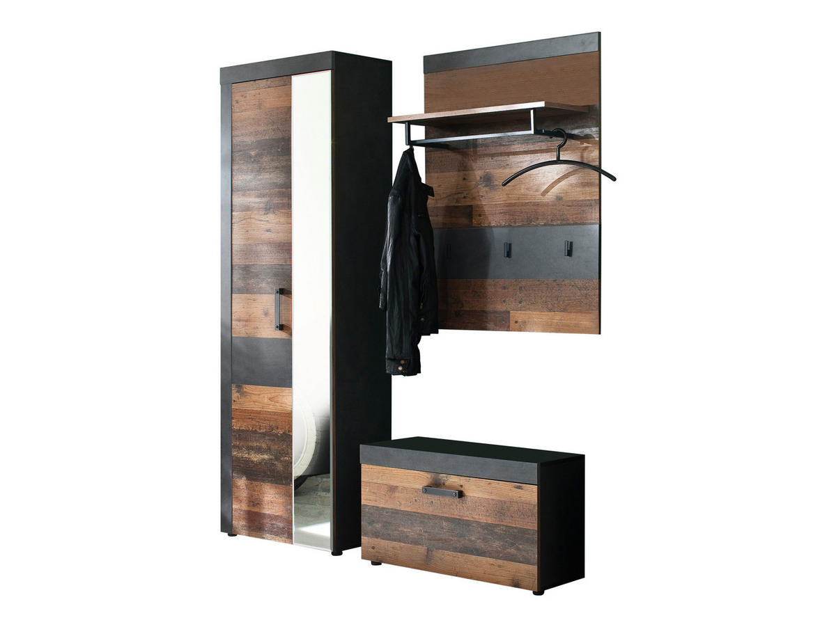 GARDEROBE Braun - Braun, Holzwerkstoff (160/192/37cm) - ebuy24