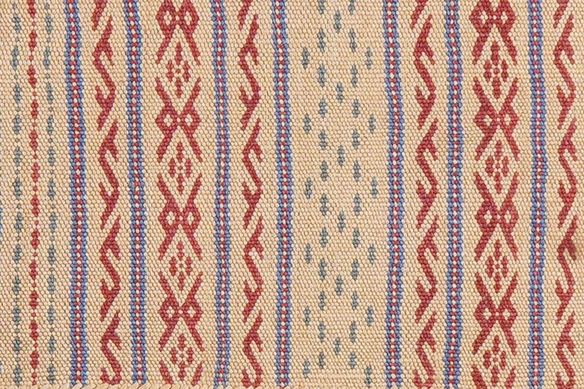 KELIM-TEPPICH handgewebt Kordi Beige 124/84 cm Schurwolle - Beige, Textil (84/124cm) - Looma