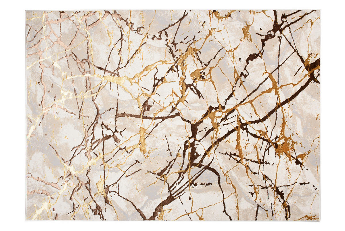 TEPPICH GOLDEN Creme 120/170 cm - Creme, Kunststoff (120/170cm) - Tapiso