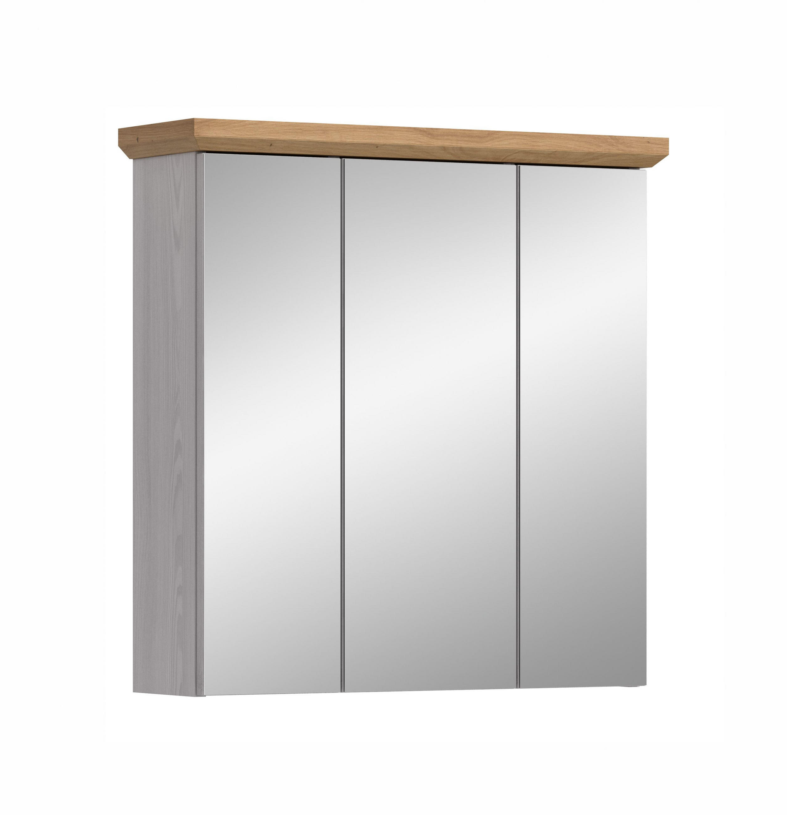 SPIEGELSCHRANK Siena (B/H/T: ca. 69/71/21 cm) in Sibiu Lärche Nachbildung/Sibiu Lärche Nachbildung - Lärchefarben, Holzwerkstoff (69/71/21cm)