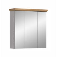 SPIEGELSCHRANK Siena (B/H/T: ca. 69/71/21 cm) in Sibiu Lärche Nachbildung/Sibiu Lärche Nachbildung - Lärchefarben, Holzwerkstoff (69/71/21cm)