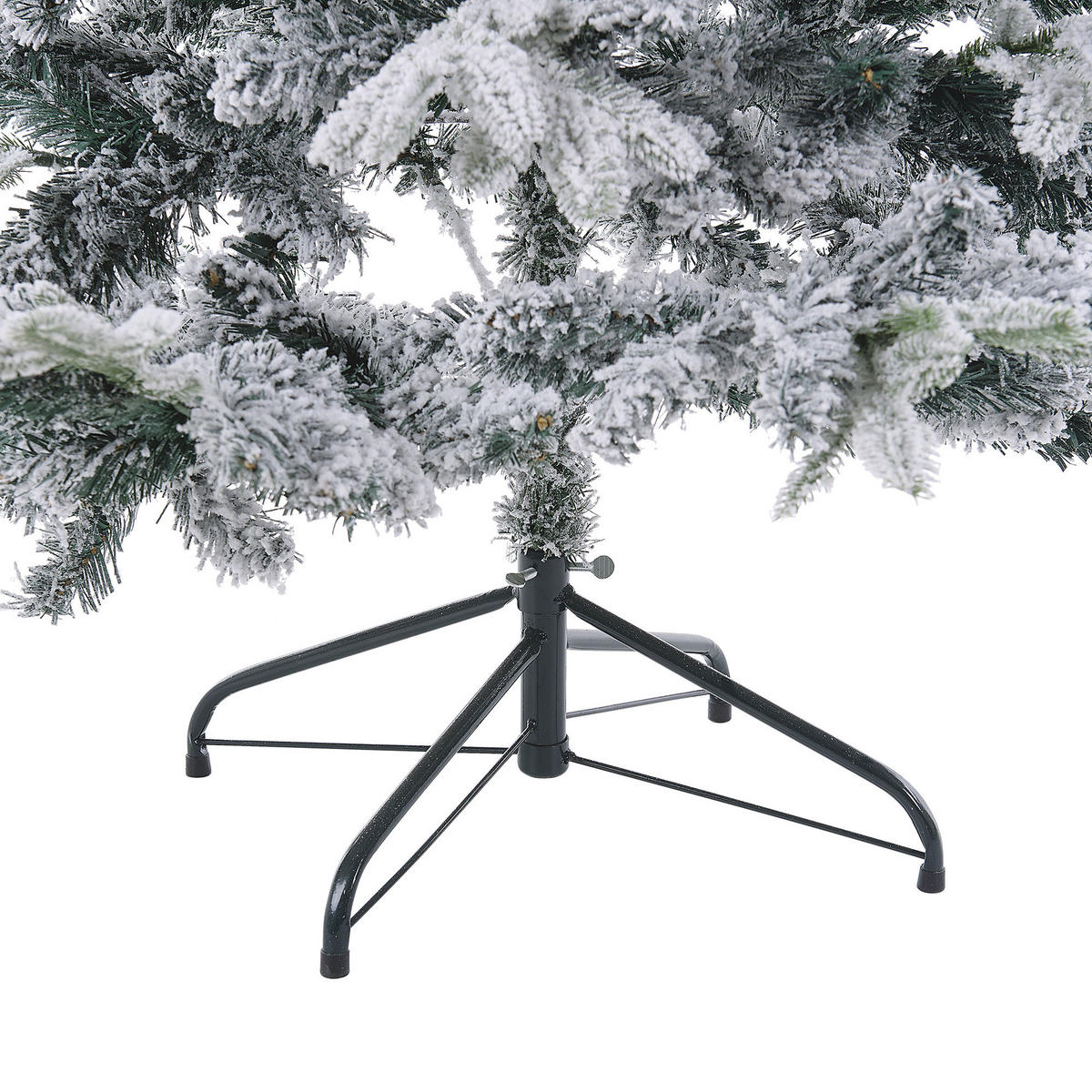 WEIHNACHTSBAUM 210 cm Weiß Tomichi - Weiß, Kunststoff (210cm) - Beliani