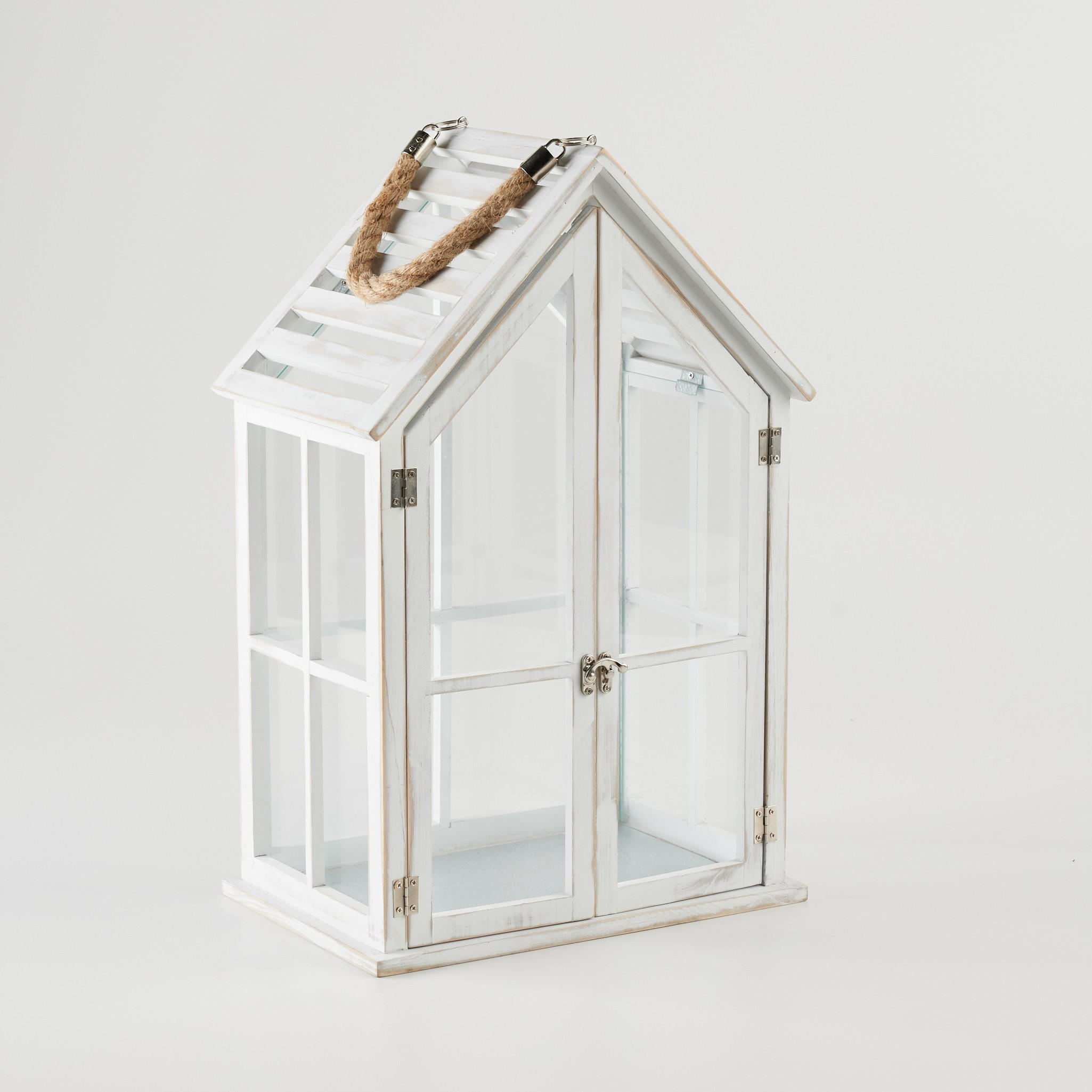 LATERNE Homesi - Weiß, Holz (21.5/51.5/32cm) - home&you