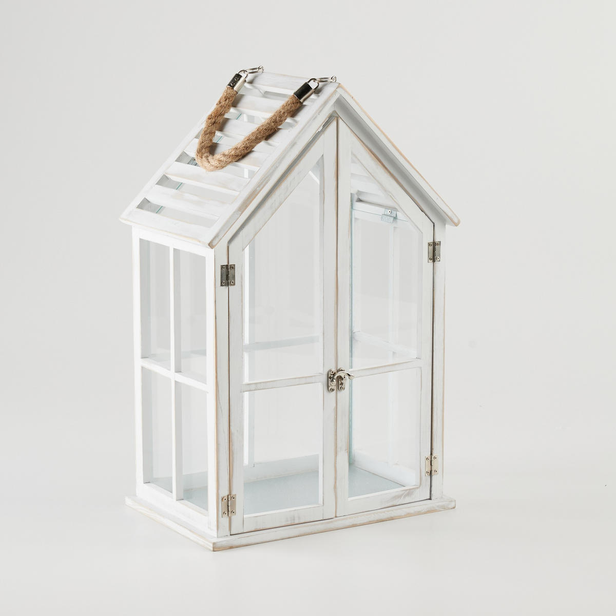 LATERNE Homesi - Weiß, Holz (21.5/51.5/32cm) - home&you