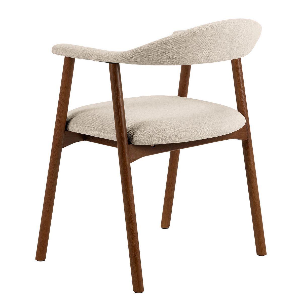 ARMLEHNENSTUHL - 2er-Set - Beige, Eichenholz/Holz (56/76/54cm) - home24