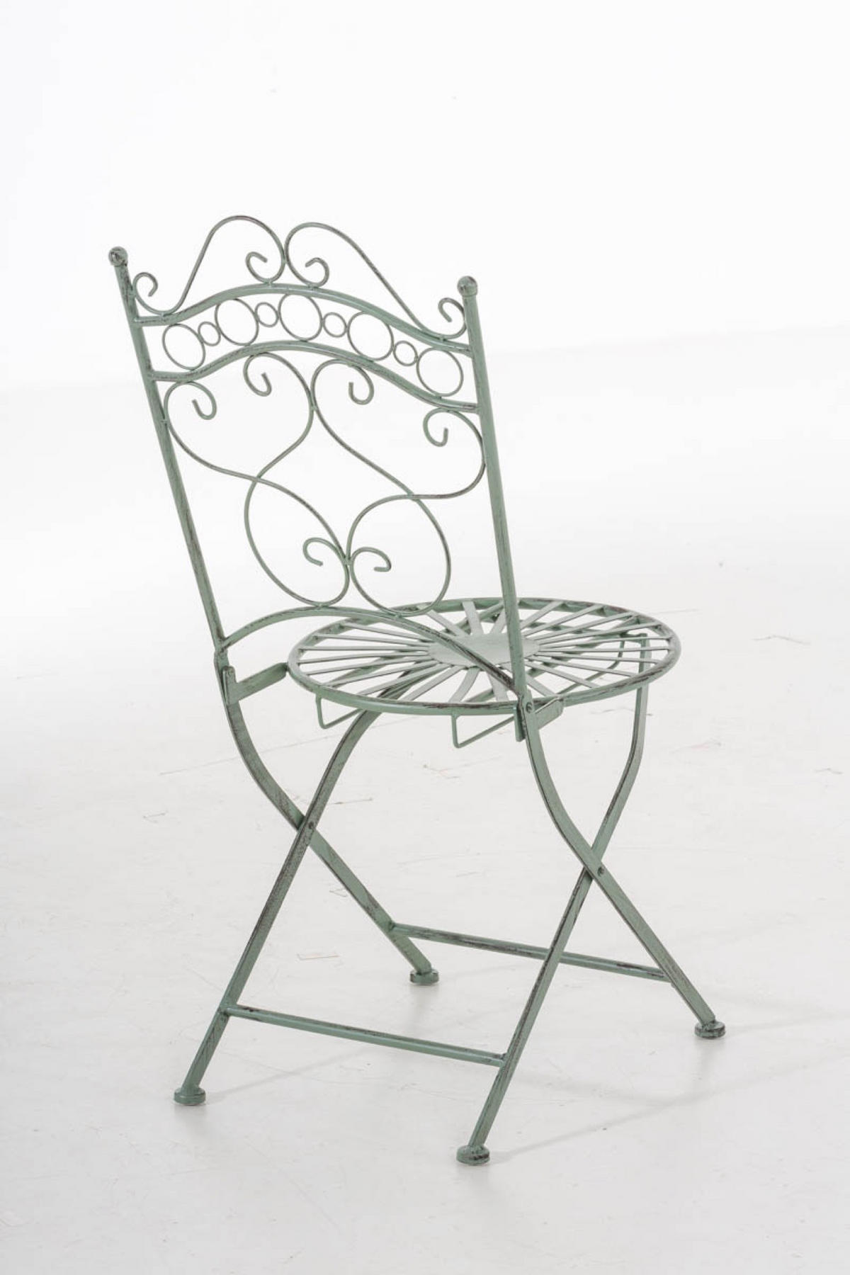 GARTENSTUHL Indi antik-grün - Grün, Metall (40/92/50cm) - TPFGarden