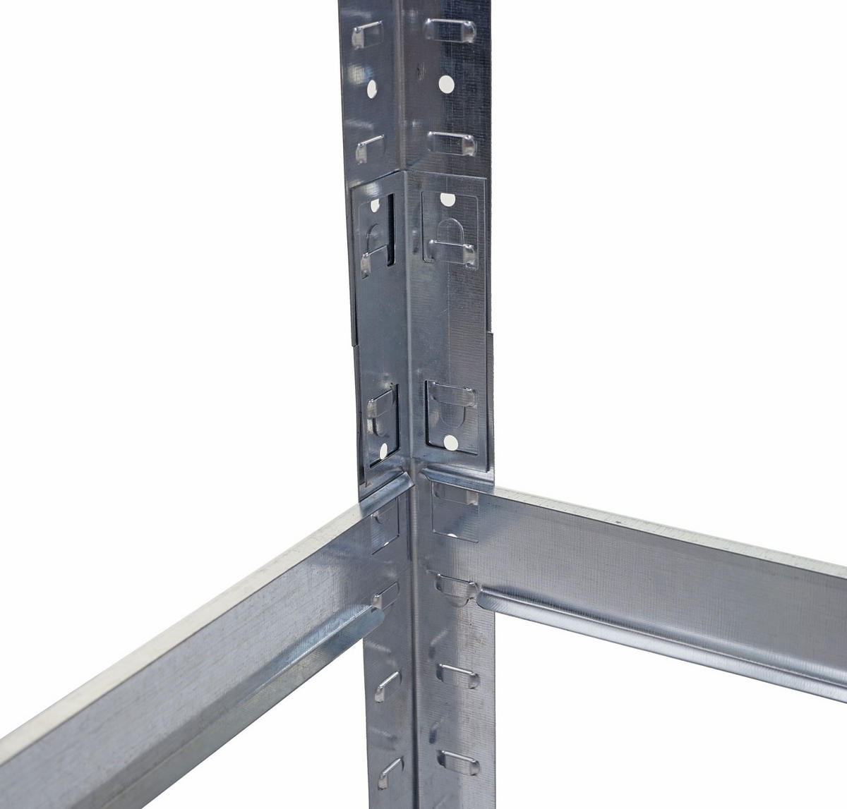 SCHWERLASTREGAL MIT KORB Silbergrau, Braun - Braun/Grau, Metall (80/160/40cm) - MCW