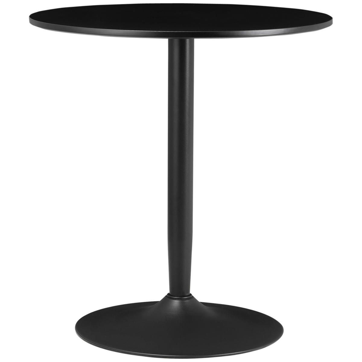 ESSTISCH Schwarz 1 Stück - Schwarz, Naturmaterialien (70/70/75cm) - GiPP