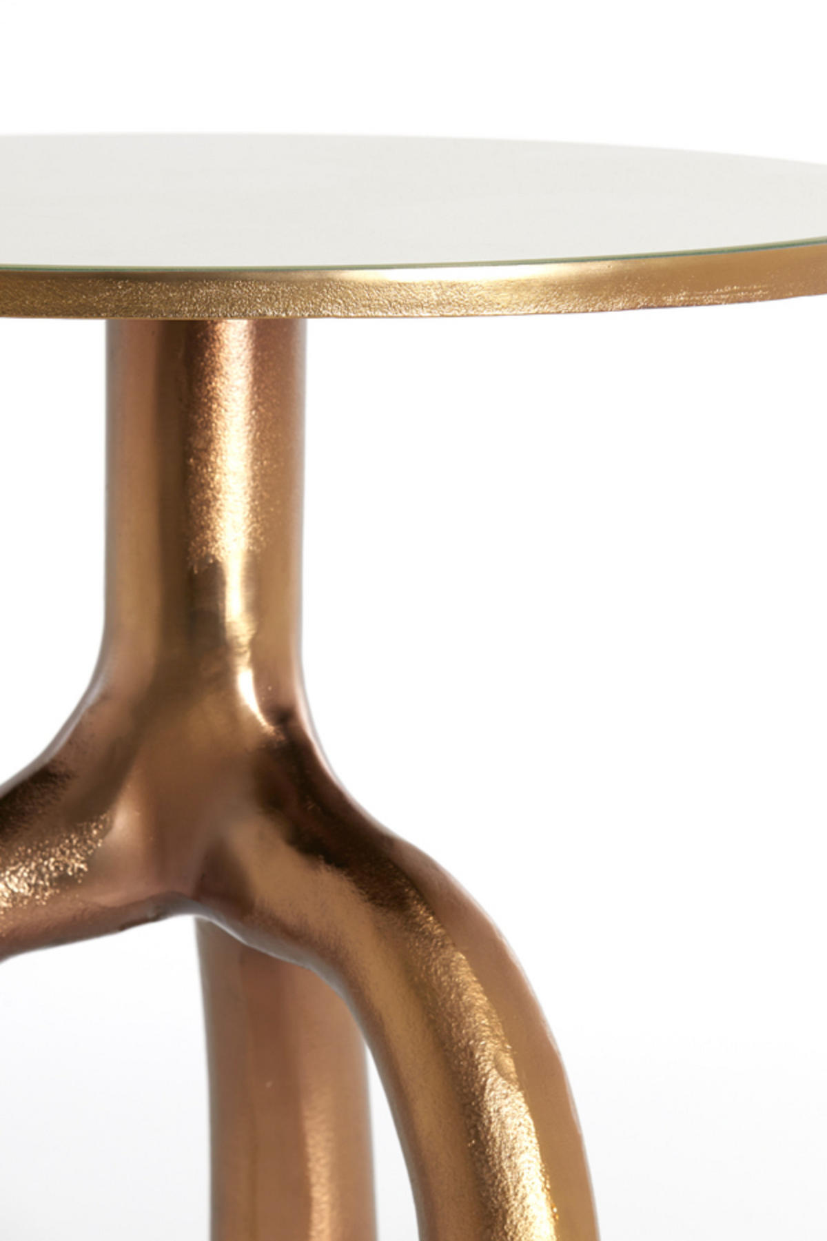 BEISTELLTISCH Mello Braun Ø50,5/45,5 cm - Braun, Metall (50.5/50.5/45.5cm) - Light & Living