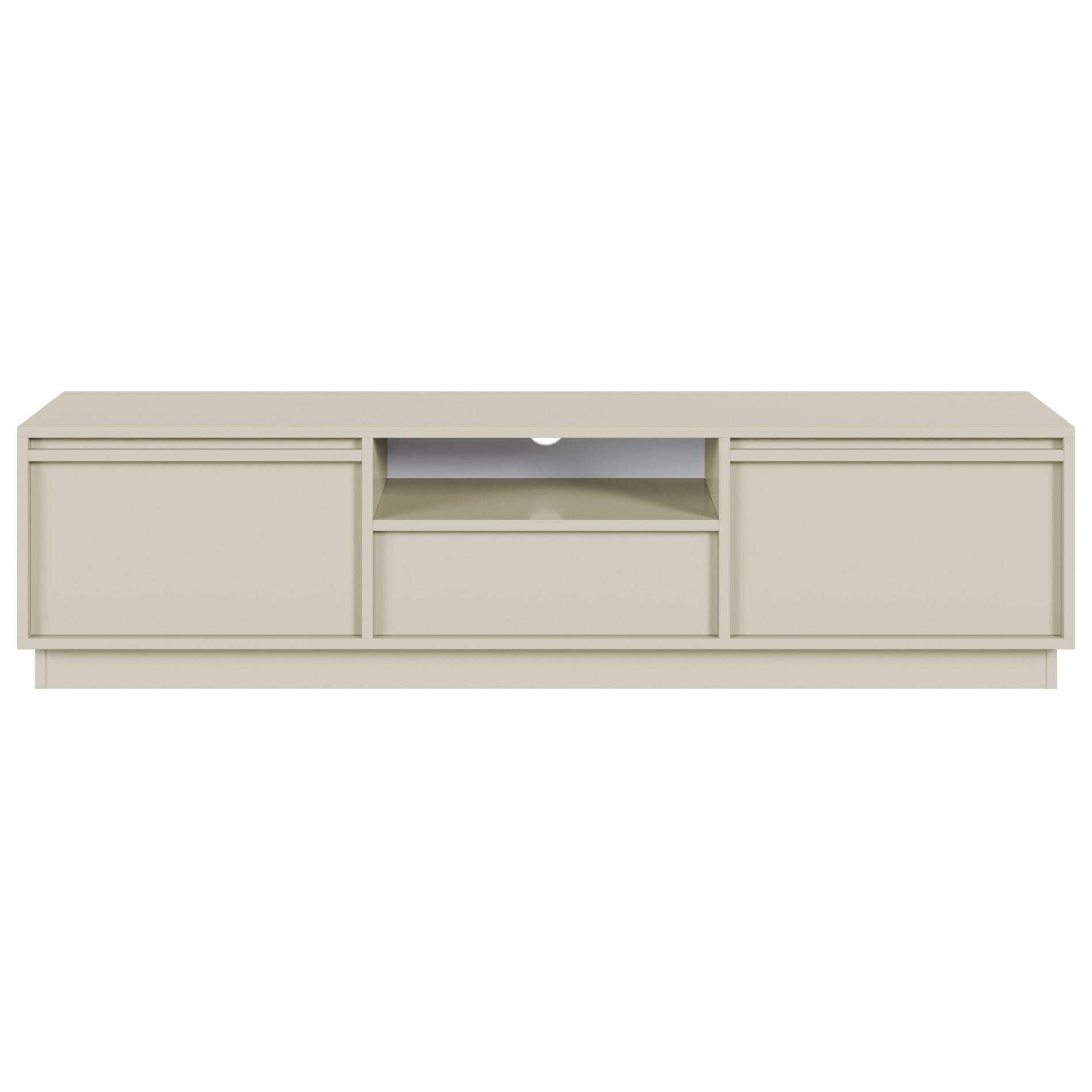 TV-MÖBEL Evo Greige 154 cm - Kaschmir, Holzwerkstoff (154/39.4/39cm) - Selsey