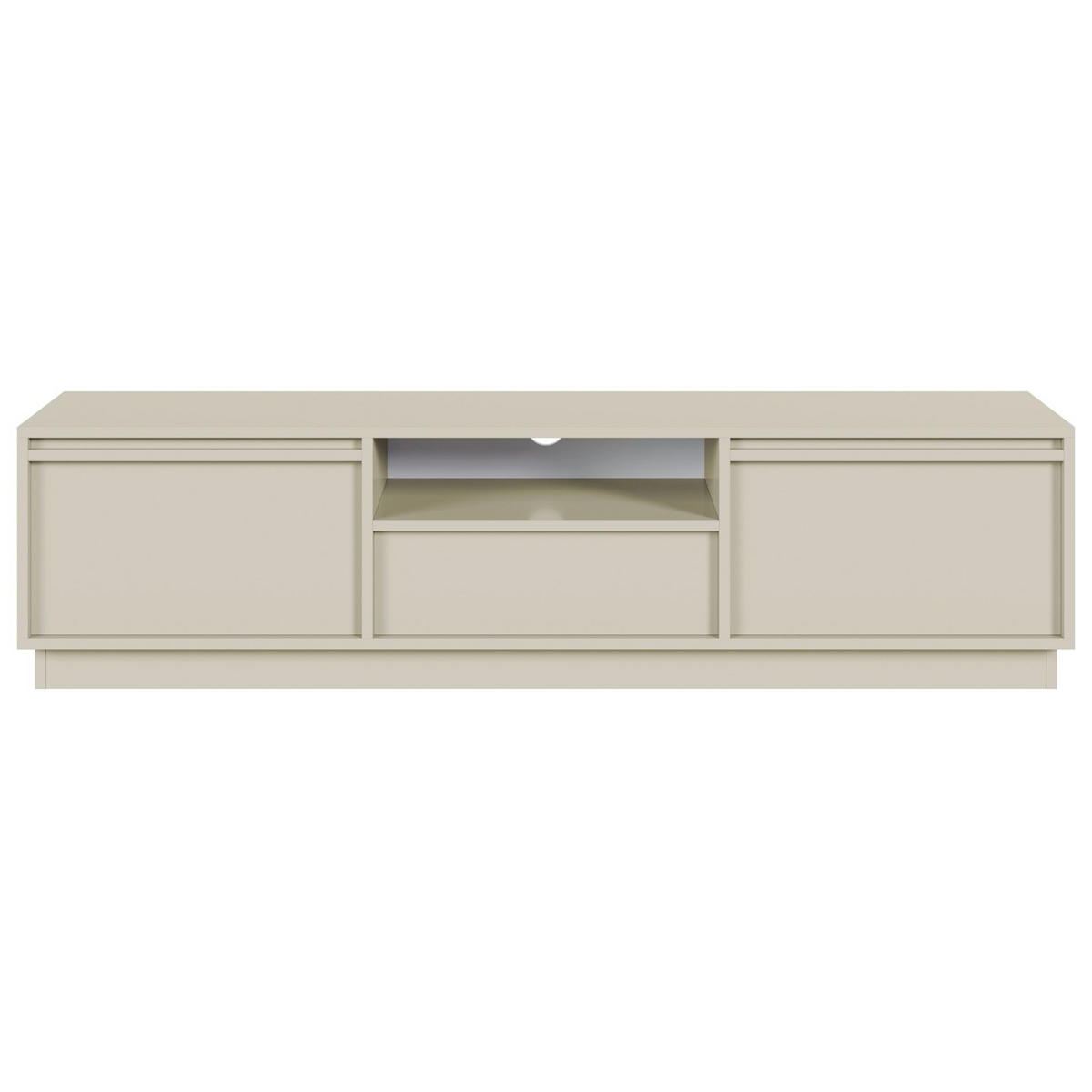 TV-MÖBEL Evo Greige 154 cm - Kaschmir, Holzwerkstoff (154/39.4/39cm) - Selsey