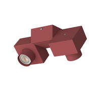 DECKENLEUCHTE - Rot, Metall (17/30/10cm) - Lumicom