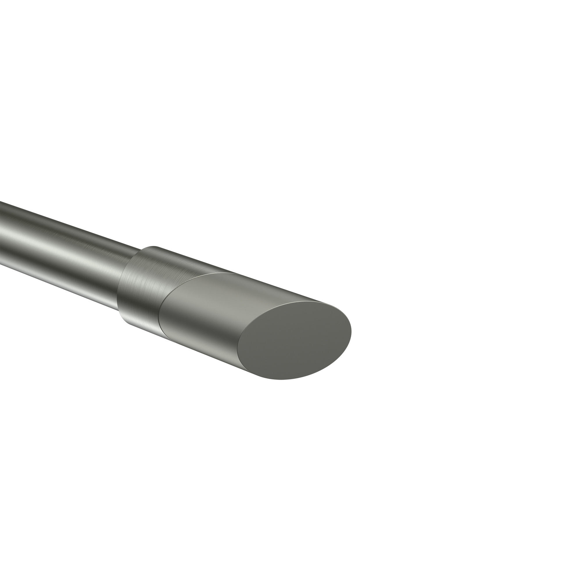 ENDSTÜCKE FÜR GARDINENSTANGEN 20 mm Ø, Verano Edelstahl-Optik/Satin-Silber, Packung 2 Stück - Edelstahlfarben/Silberfarben, Metall (6.1/2.5/2.5cm) - INTERDECO
