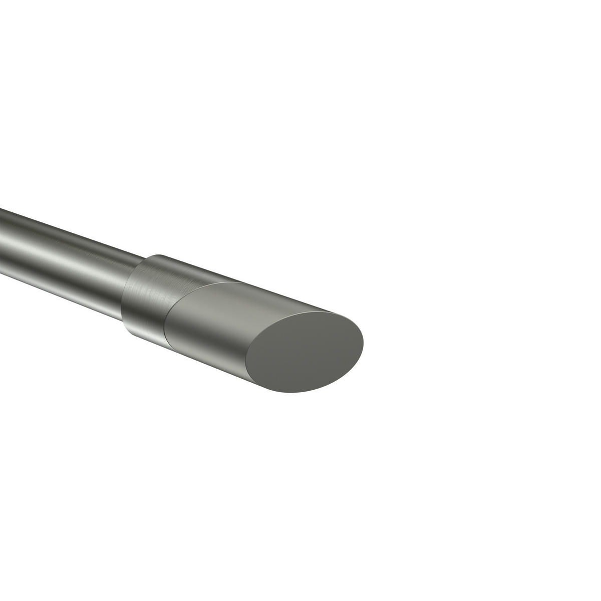 ENDSTÜCKE FÜR GARDINENSTANGEN 20 mm Ø, Verano Edelstahl-Optik/Satin-Silber, Packung 2 Stück - Edelstahlfarben/Silberfarben, Metall (6.1/2.5/2.5cm) - INTERDECO