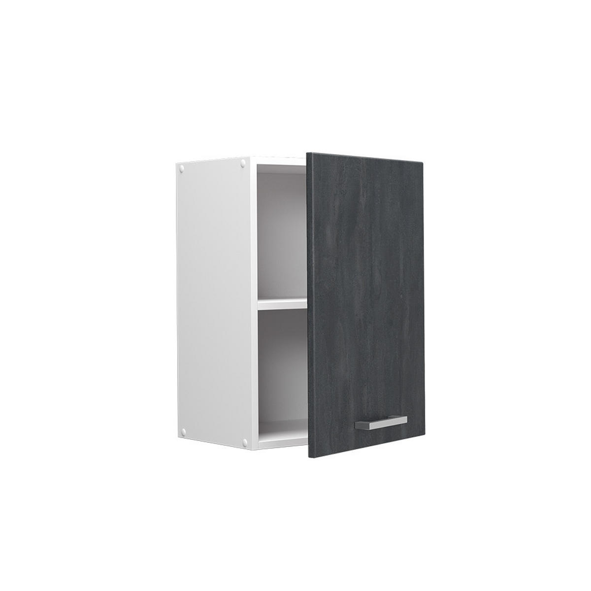 HÄNGESCHRANK R-Line Schwarz Beton 45 cm - Schwarz/Weiß, Holzwerkstoff (45/60/31cm) - Vicco