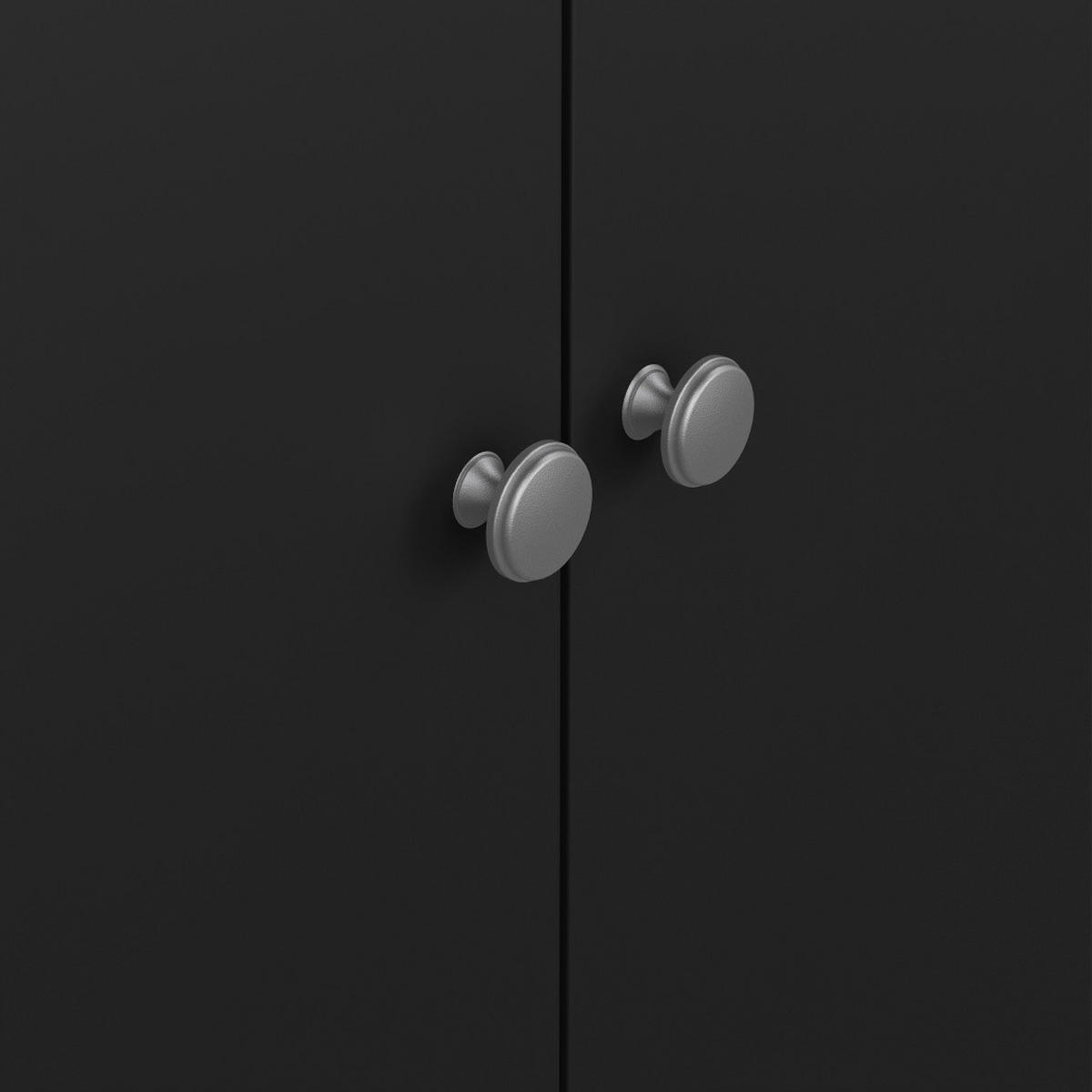 KLEIDERSCHRANK, Madrid, Schwarz, Metall, 150 x 59 x 199 cm - Schwarz, Metall (150/199/59cm) - ebuy24