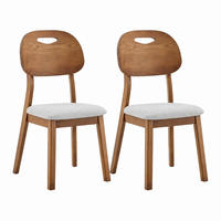 ESSZIMMERSTUHL 2er-Set mit Tragegriff Grau - Grau, Holz (44/88/50cm) - Meubliv