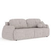 SCHLAFSOFA Loca Hellbraun Webstoff - Hellbraun/Schwarz, Holz/Holzwerkstoff (248/92/103cm) - Maison de Reve