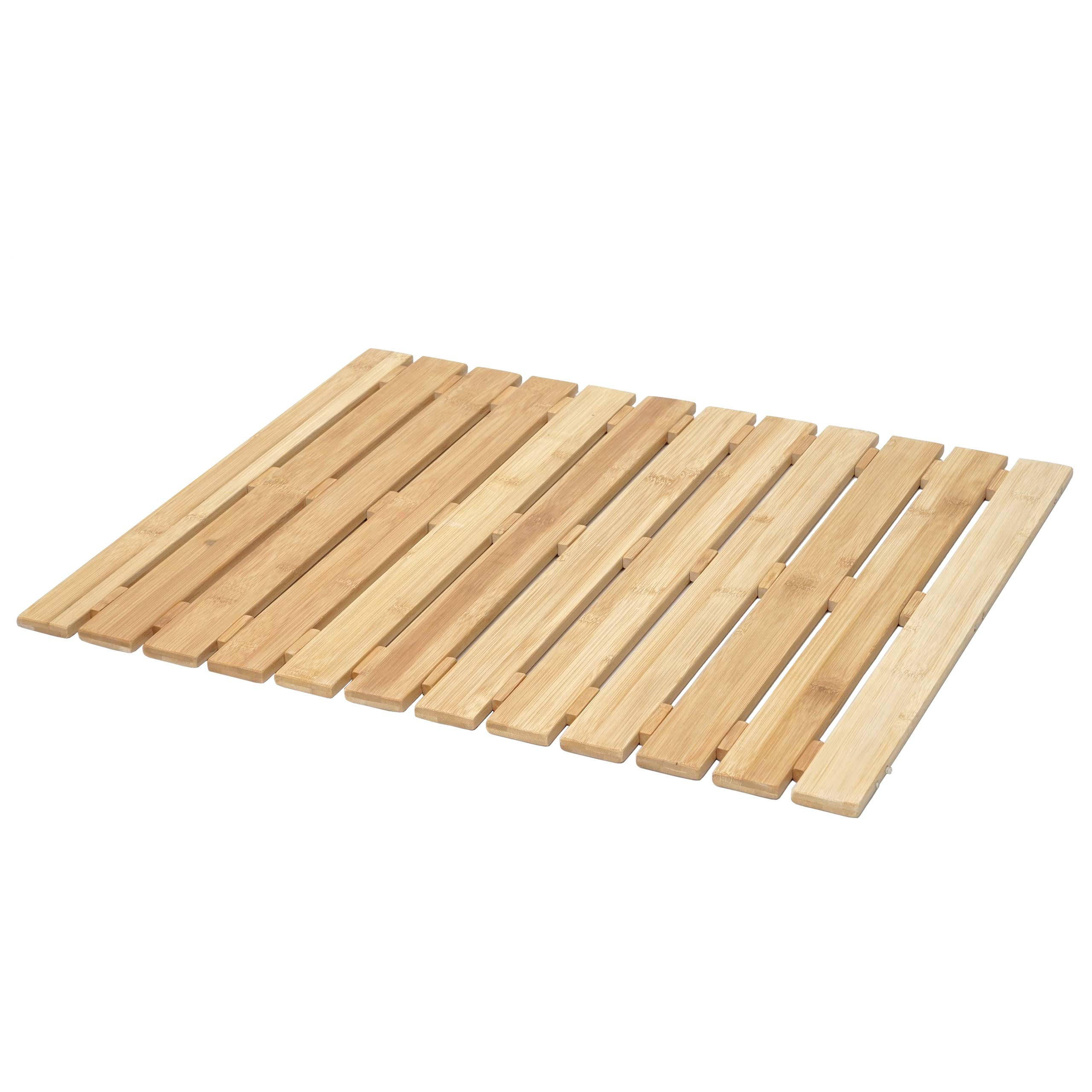 BADEMATTE Braun - Braun, Holz (60/50cm) - MCW