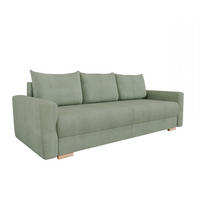 3-SITZER-SCHLAFSOFA ELMA mit Bettfunktion, grün - Grün, Holz (92.5/79/230cm) - Homesy