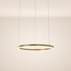 LED-HÄNGELEUCHTE Ring Direkt/Indirekt 5m Gold Ø 60cm - Goldfarben, Metall (60/60/3.3cm) - s.luce