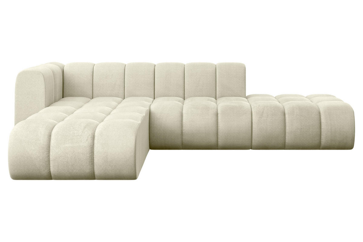 ECKSOFA modulares Sofa Zuvon-L1 - 296x177x70 cm Beige - Beige, Holzwerkstoff/Textil (296/177cm) - ALTDECOR