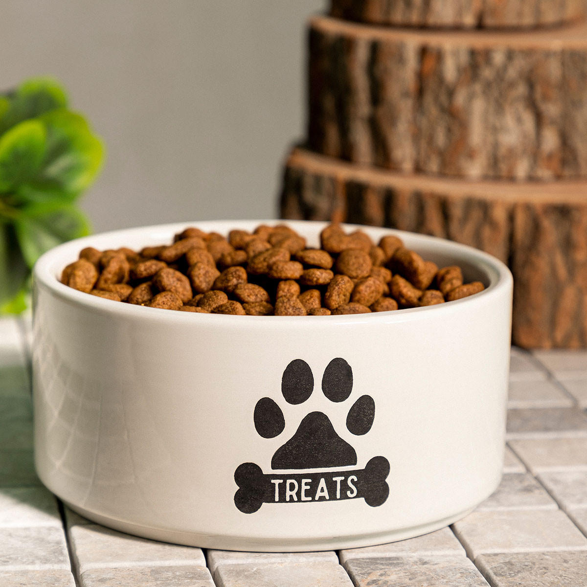 HUNDENAPF Treats 19/9 cm - Weiß, Keramik (19/19/9cm) - Homla