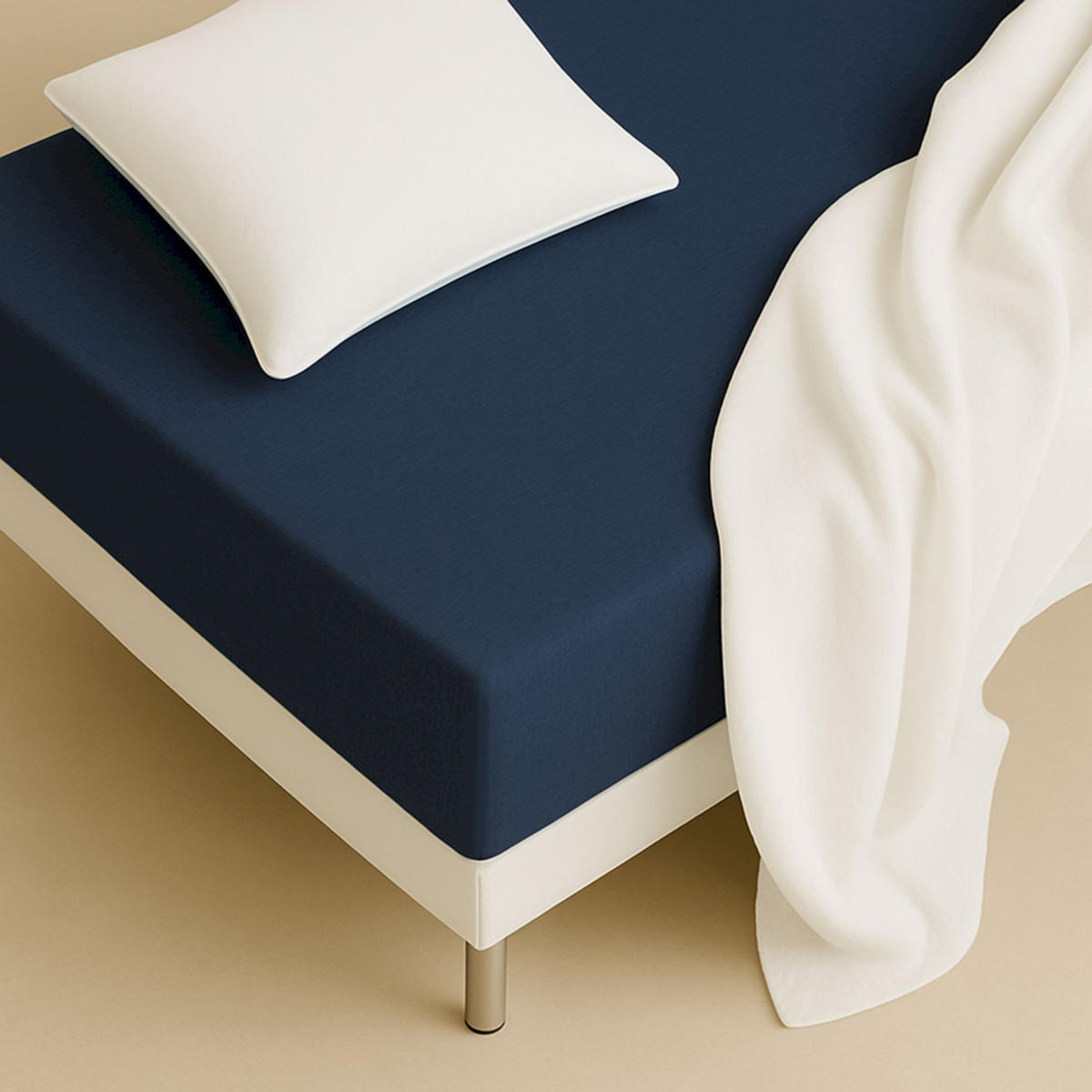 NAPÍNACIE prestieradlo FLAT - biela, textil (140/200cm) - Schöner Wohnen