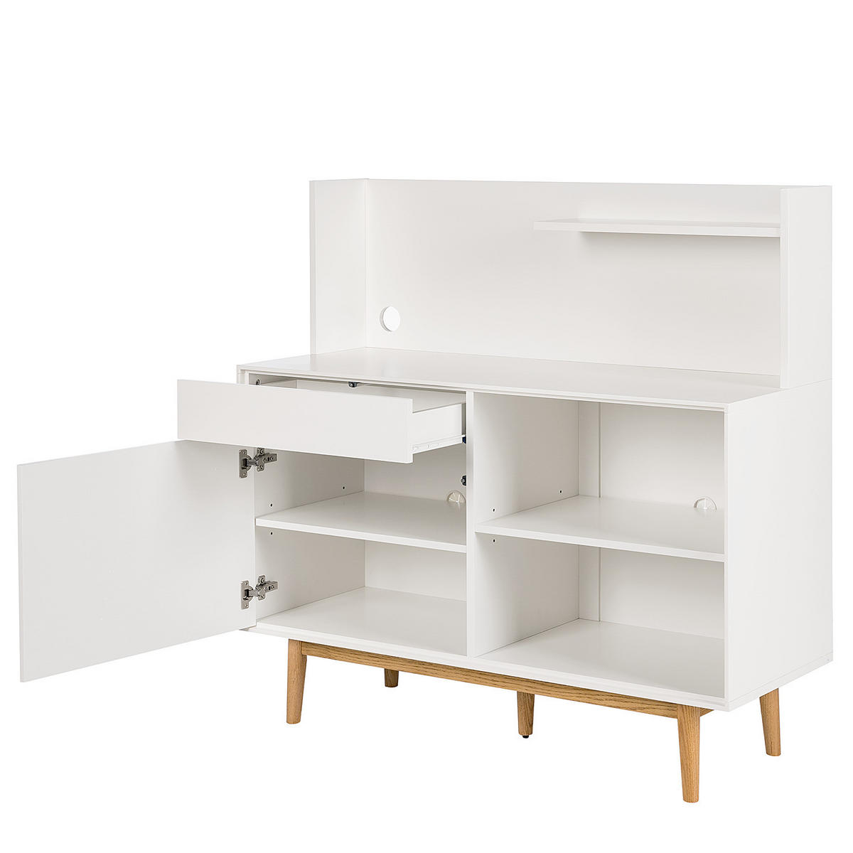 KÜCHENSCHRANK - Weiß, Holz/Holzwerkstoff (120/119/45cm) - home24