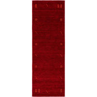 WOLLTEPPICH-LÄUFER Jamal Rot 80x300 cm - Rot, Kunststoff/Textil (80/300cm) - benuta Nest