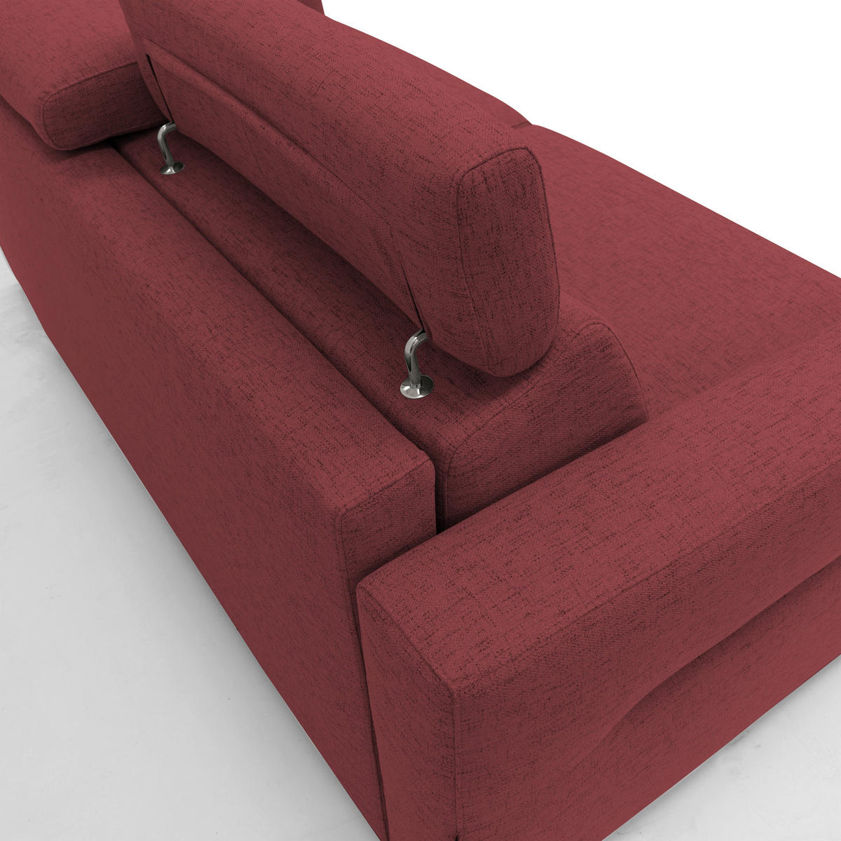 SCHLAFSOFA Avalon - Rot, Textil (220/100/95cm) - Divani.store