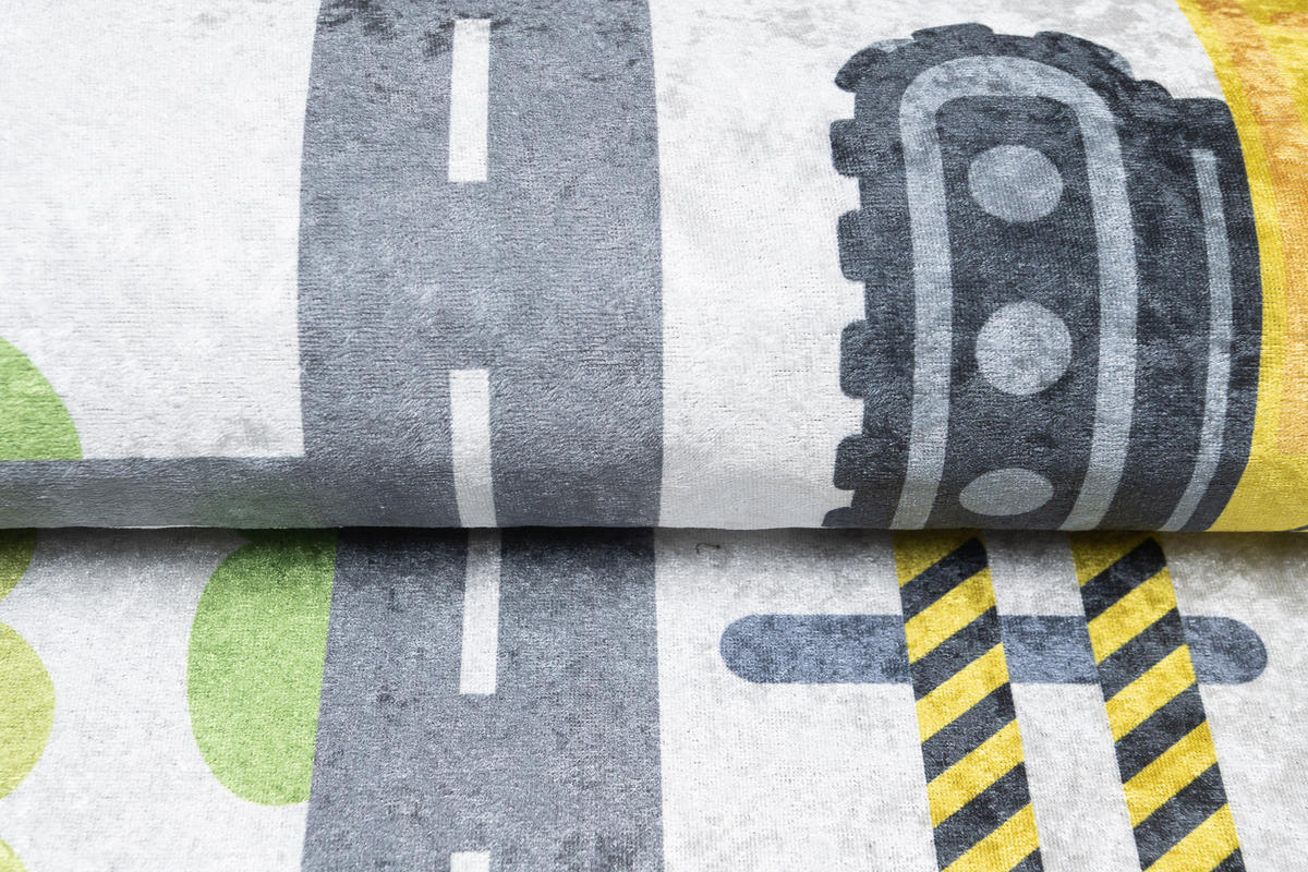 TEPPICH EMMA Grau 80/150 cm - Grau, Kunststoff (80/150cm) - Tapiso