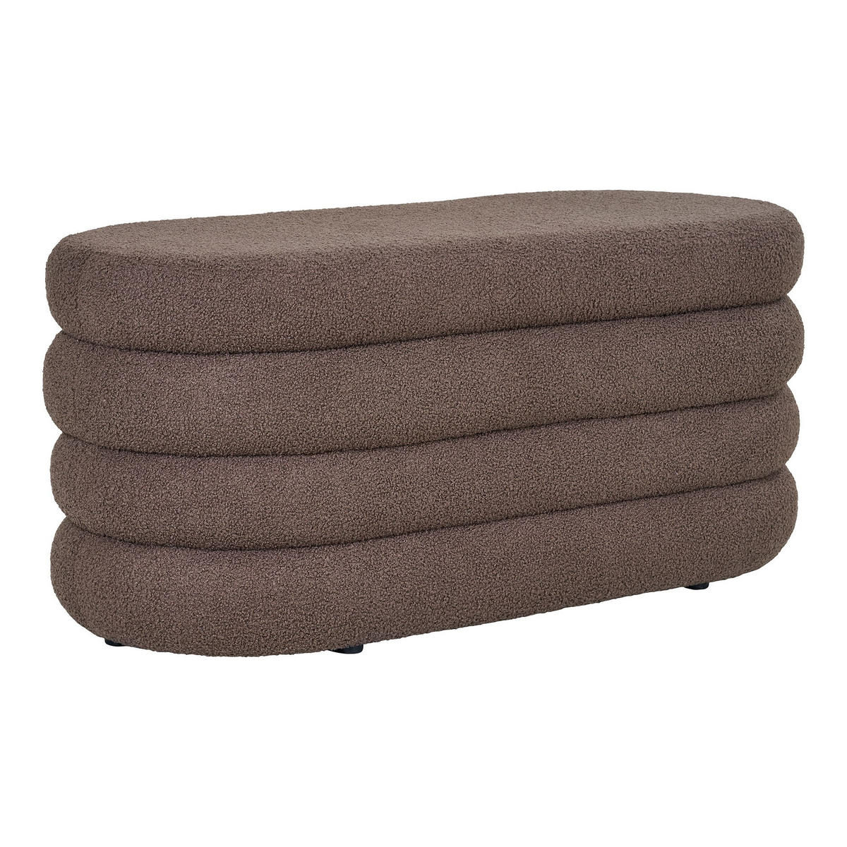 DARTFORD Bank mit Stauraum 103x45x44 cm Braun - Braun, Textil (103/44/103cm) - tinkaro