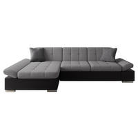 ECKSOFA Malwi, Seite: Links - Schieferfarben, Holz/Textil (278/161cm) - MIRJAN24