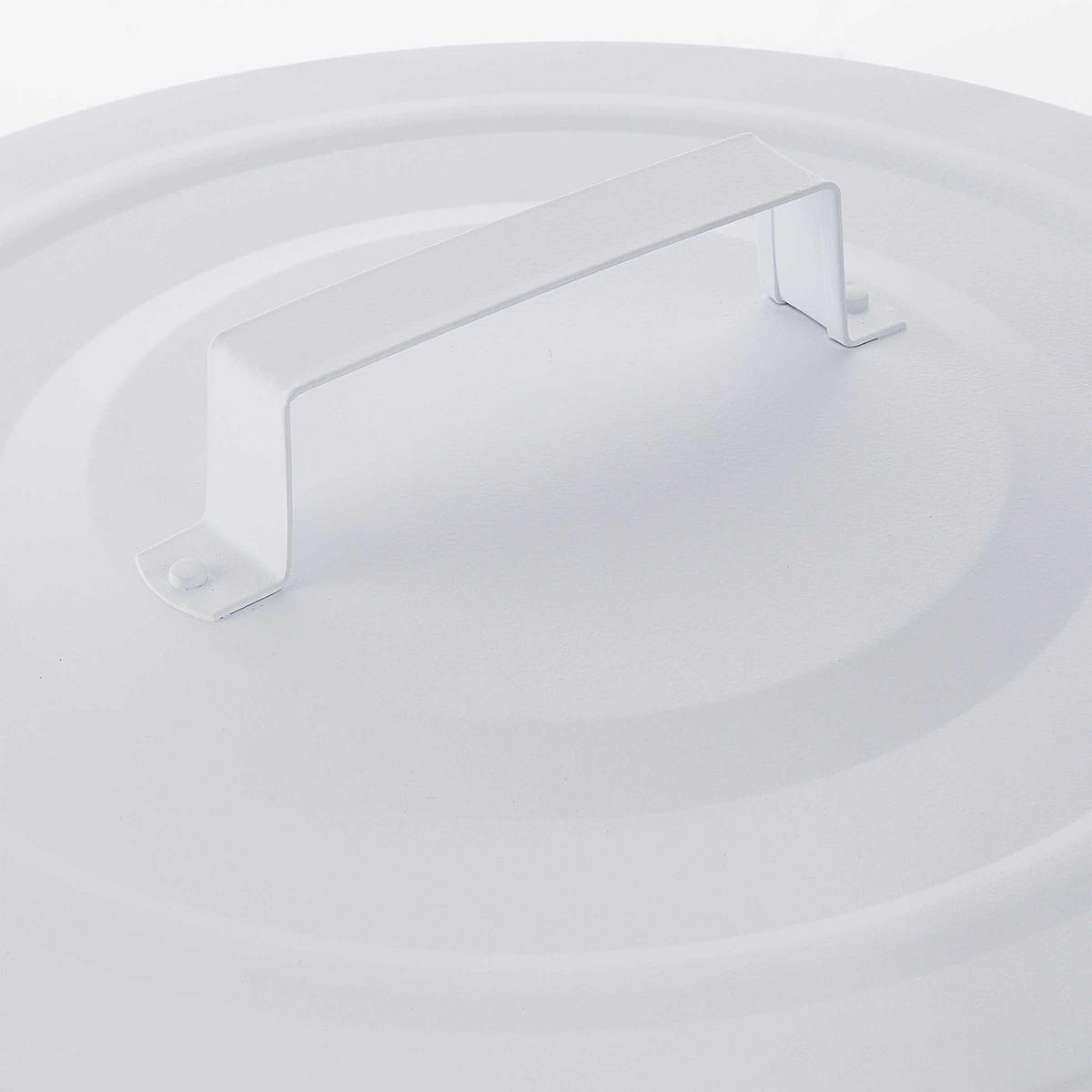 MÜLLTONNE Zinc Oskar - Weiß, Metall (34/64/34cm) - Butlers