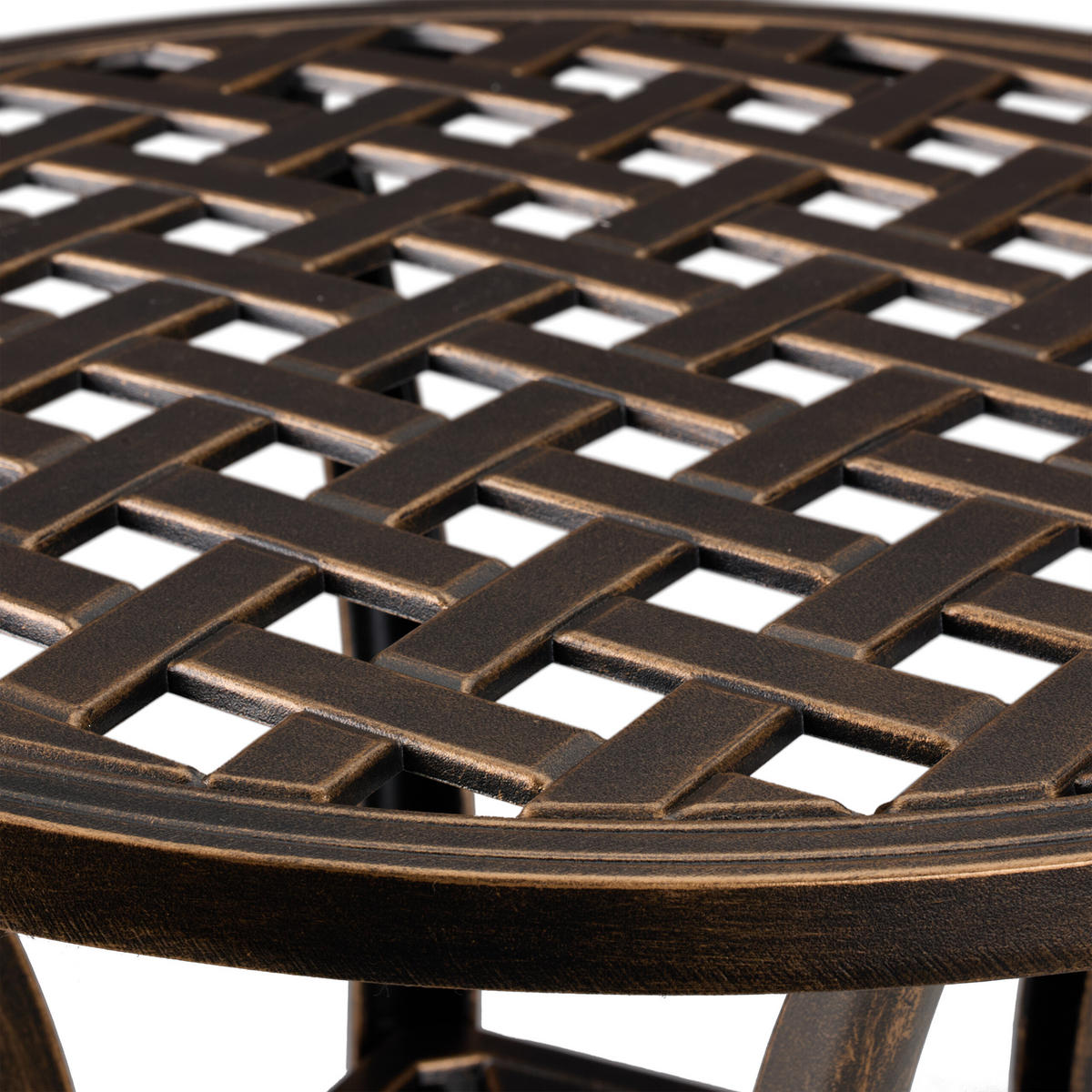 GARTENTISCH - Multicolor, Kunststoff/Metall (49/49/53cm) - Relaxdays
