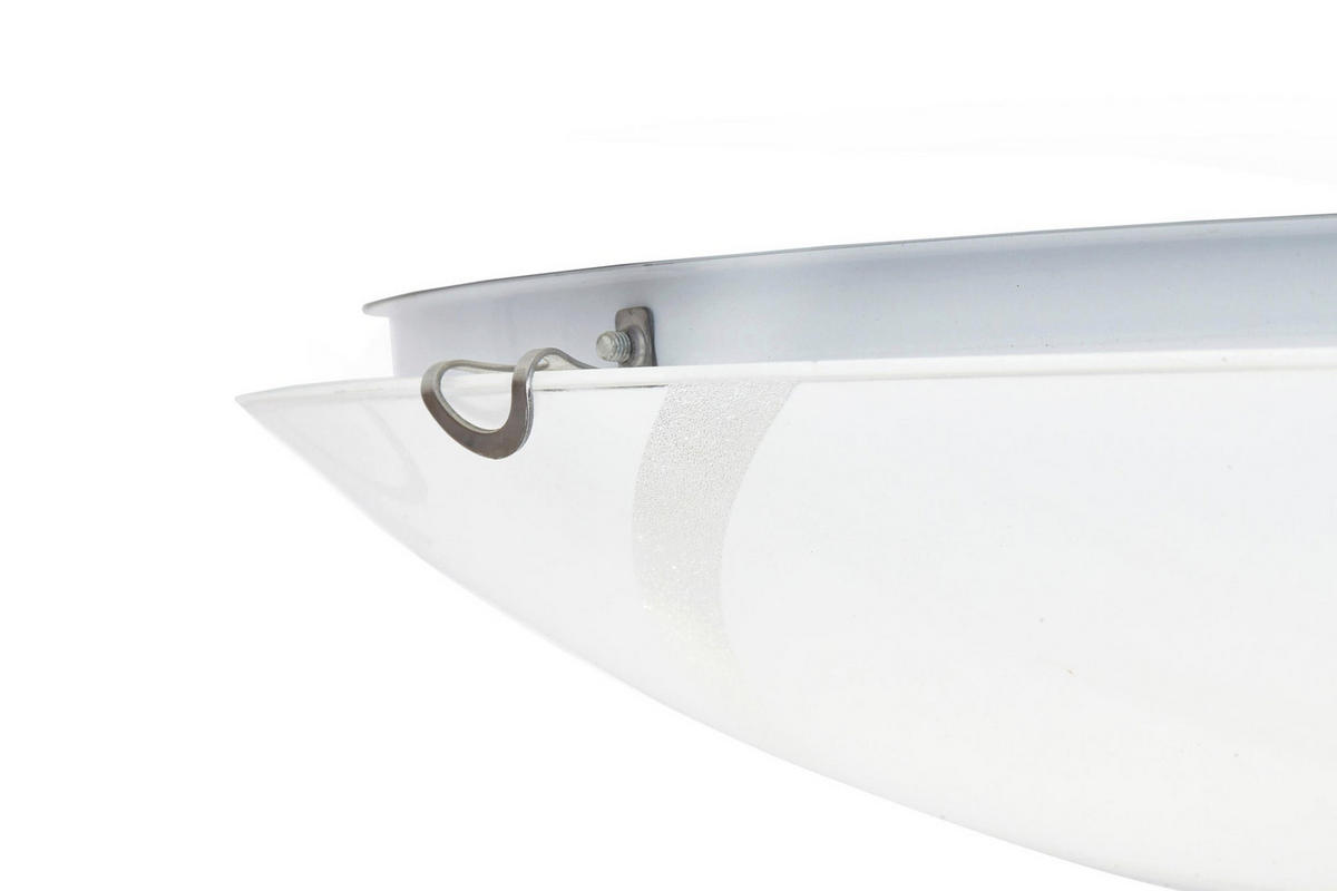 LED-DECKENLEUCHTE - Weiß, Glas (40/40/10cm) - Lumicom