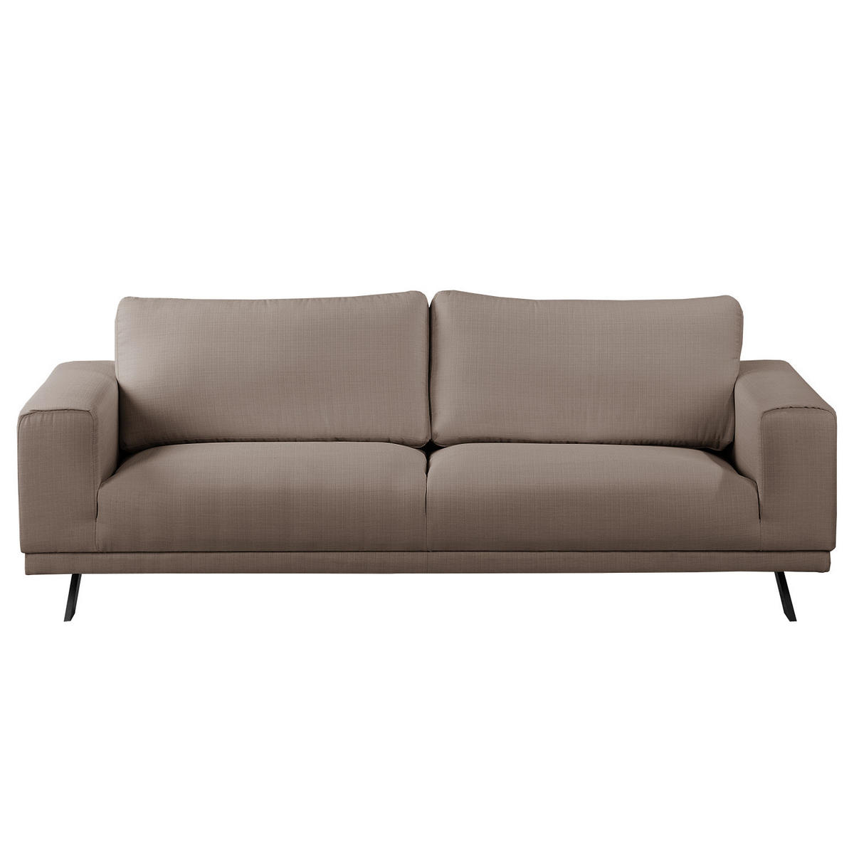 3-SITZER SOFA - Strukturstoff - Grau, Textil (236/81/89cm) - home24