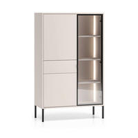 VITRINE – 92 cm – Barnee – Kaschmir - Kaschmir, Holzwerkstoff (92/150/40cm) - hi-markt