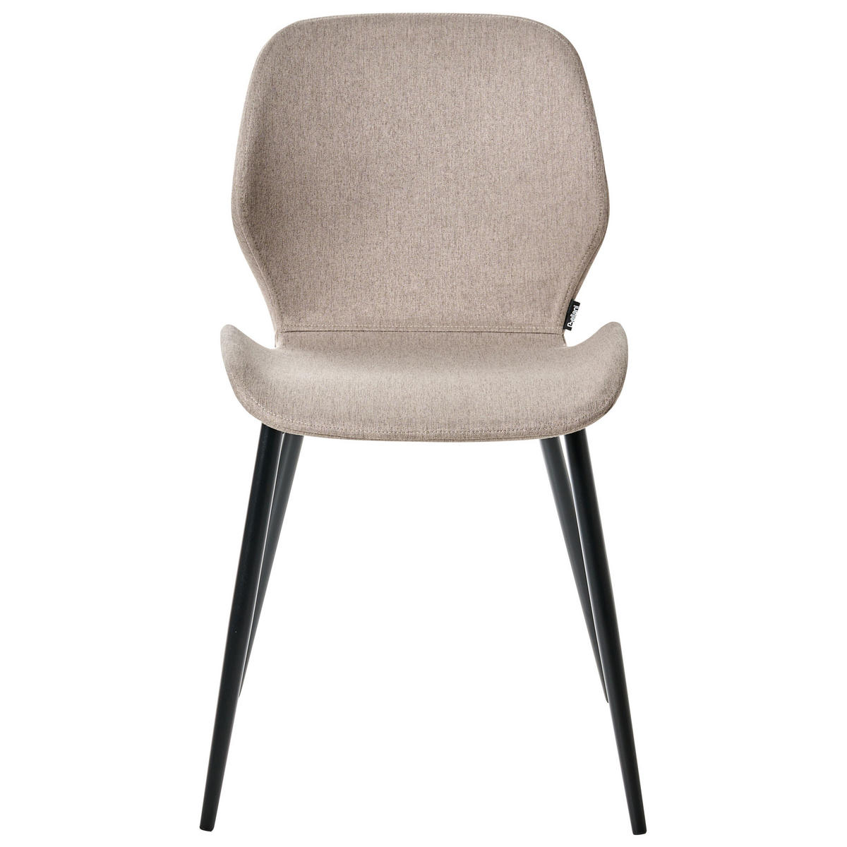 KONFERENZSTUHL 2er-Set Stoff Taupe Holland - Taupe, Textil (48/84/55cm) - Beliani