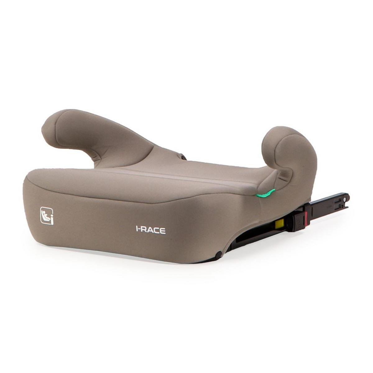 SITZERHÖHUNG i-Race i-Size braun 100-150 cm Isofix Rückenlehne abnehmbar Kopfstütze - Braun, Kunststoff (45/59/41cm) - Moni