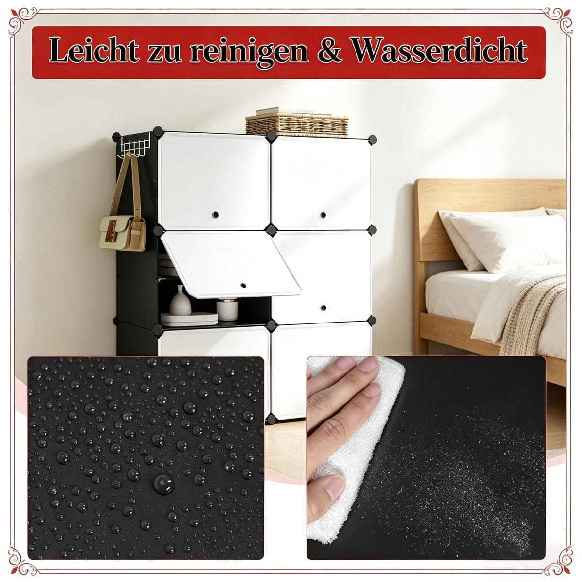 SCHUHSCHRANK Schwarz und Weiß 36,5/94/144 cm - Schwarz, Metall (36.5/144/94cm) - PANGIVO